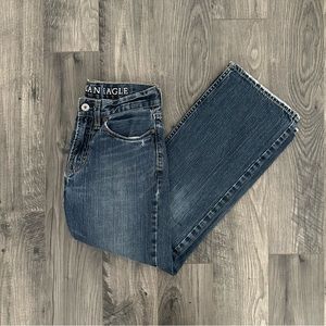 American Eagle Low Rise Boot/Straight Leg Jeans, Size 26/28
